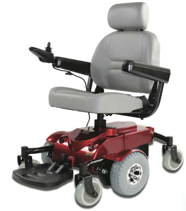 This shows the zip'r mantis power electric wheelchair