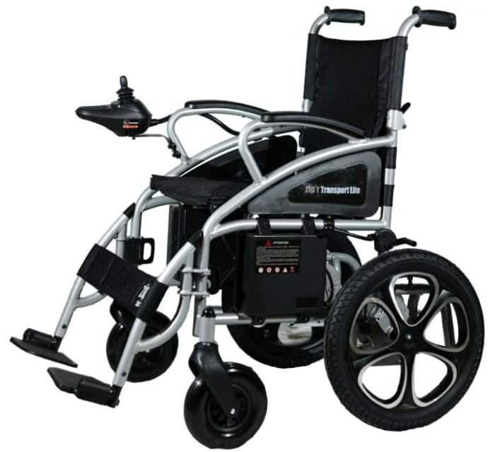 This is the Zipr's transport lite wheelchair