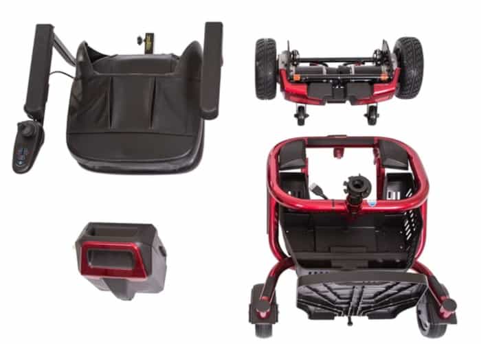 This shows the different parts of the wheelchair that have to be configured