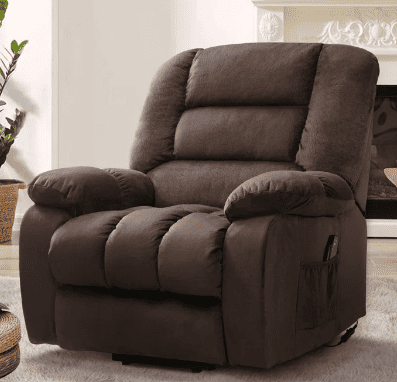 Shown is the wide power lift recliner
