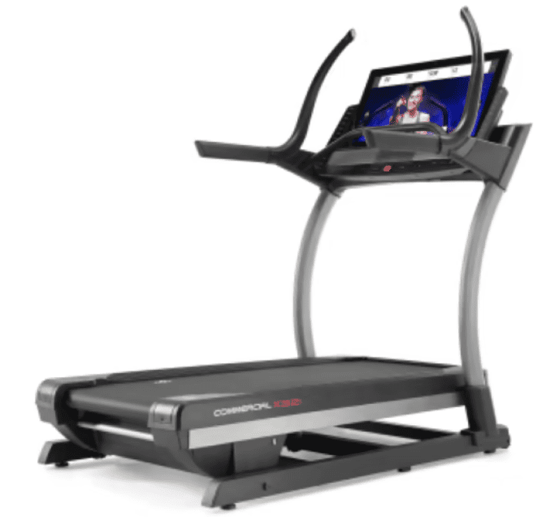 Displayed is the NordicTrack Commercial X32i treadmill